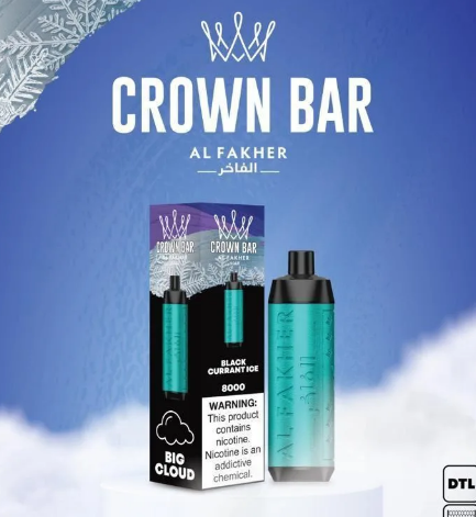 Crown Bar Blackcurrent Ice 8000pfs 5mg