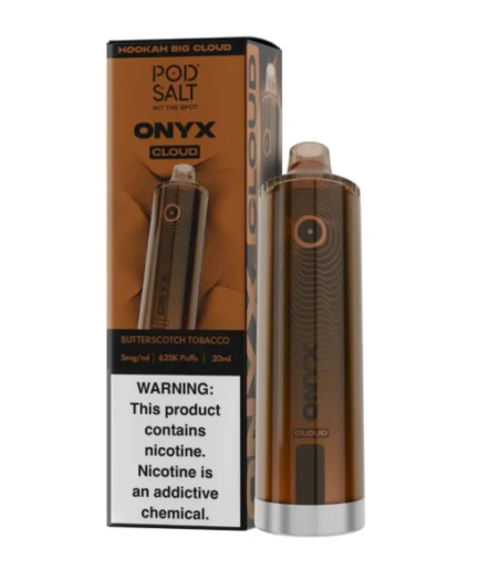 POD SALT Onyx Cloud Butterscotch Tobacco 25000pfs 5mg