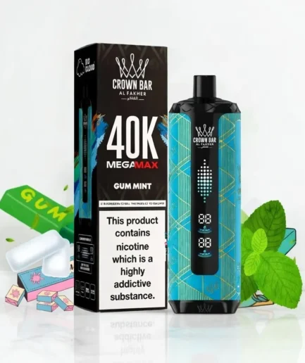 Crown Bar Gum Mint 40k puffs 6mg