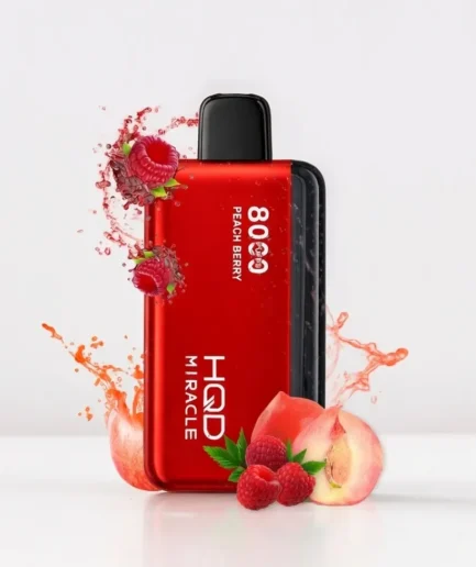 HQD Miracle Peach berry 8000pfs 0mg