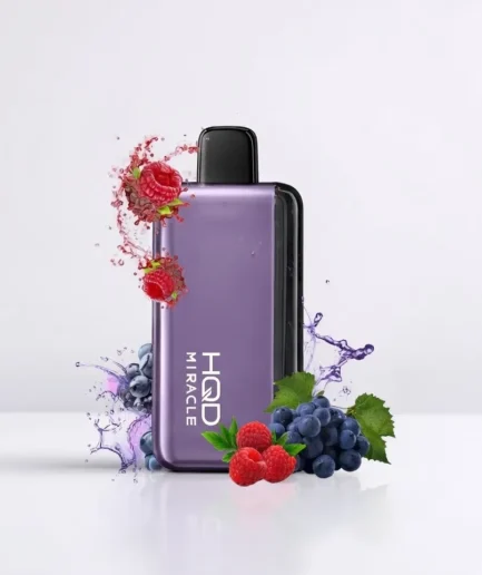 HQD Miracle Grape Raspberry 8000pfs 0mg